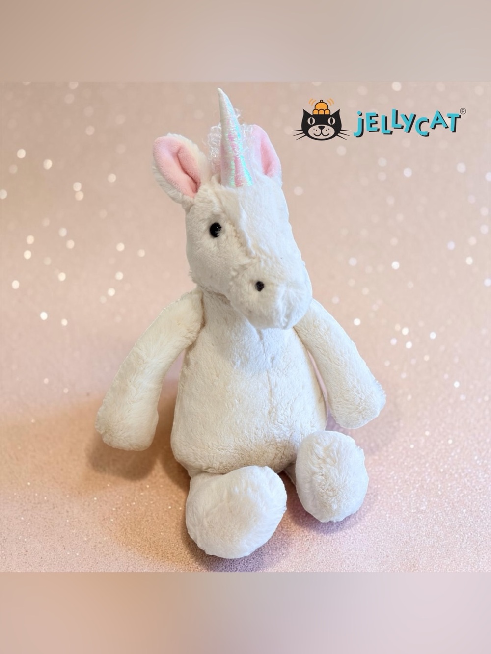 JELLYCAT - BASHFUL UNICORN 2015 ORIGINAL RETIRED 12” Mint condition!!